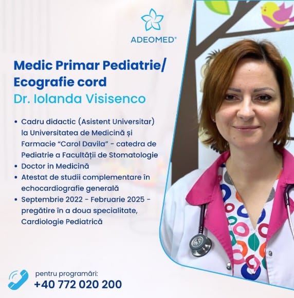 Dr. Iolanda Visisenco: Excelența în Pediatrie și Ecografie Cardiologică la ADEOMED