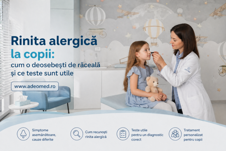 Rinita alergica la copii: cum o deosebesti de raceala si ce teste sunt utile