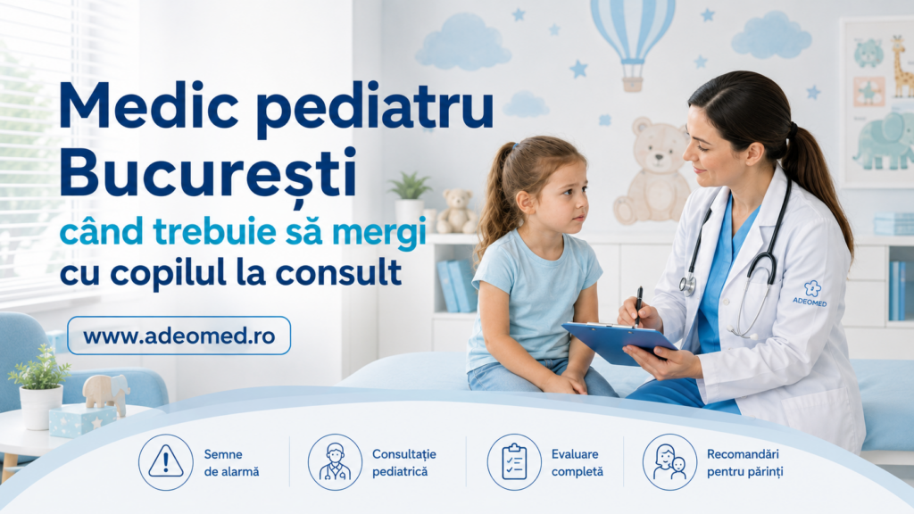 Medic pediatru București – când trebuie să mergi cu copilul la consult