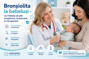 Bronșiolita la bebeluși – ce trebuie să știi: simptome, tratament și recuperare