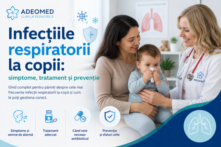 Infecțiile respiratorii la copii: simptome, tratament și când este nevoie de antibiotic