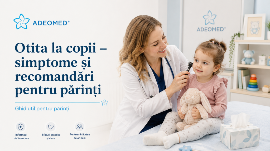 Otita la copii – simptome și recomandări pentru părinți